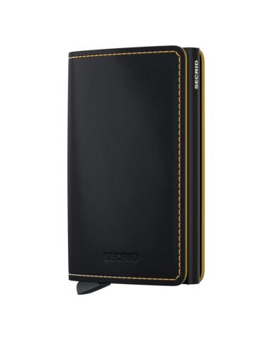 Secrid Slimwallet matte black & ochre